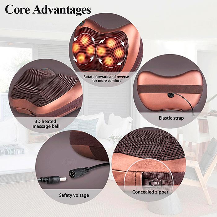 PillowMassager, масажна възглавница за релакс и масаж на тялото - Image 3