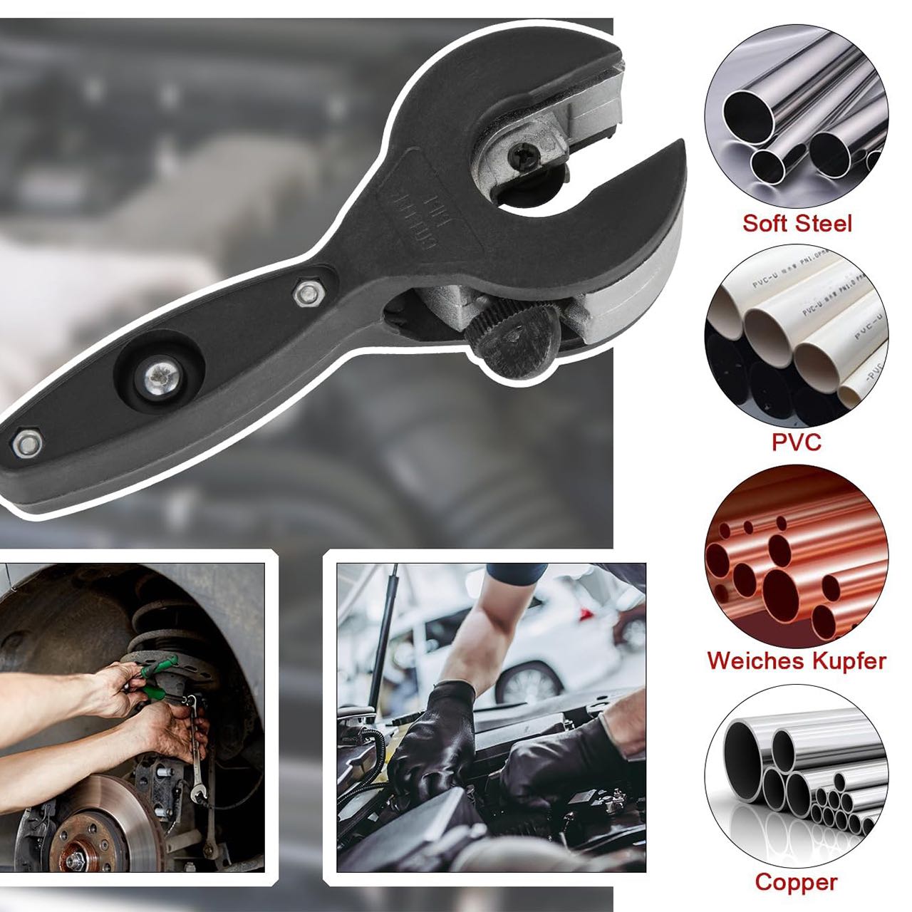 PipeCutter, Универсален ръчен резач за маркучи - Image 1