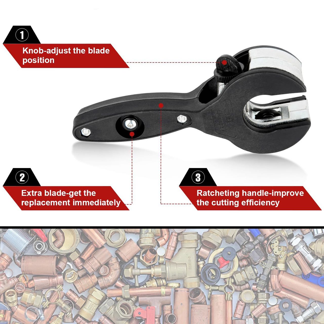 PipeCutter, Универсален ръчен резач за маркучи - Image 4