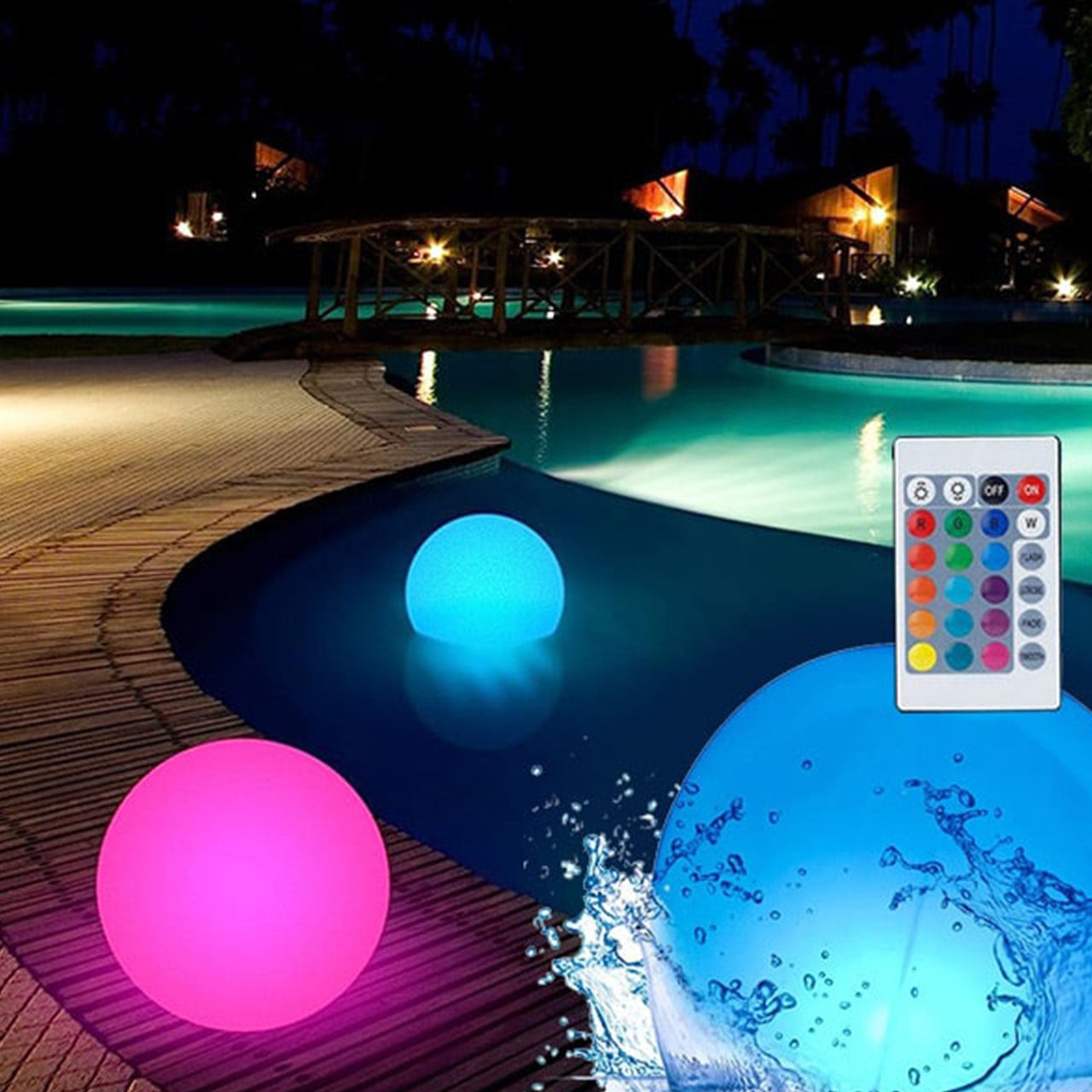 Чудесна светлина за осветяване на басейн или други вътрешни и външни зони!