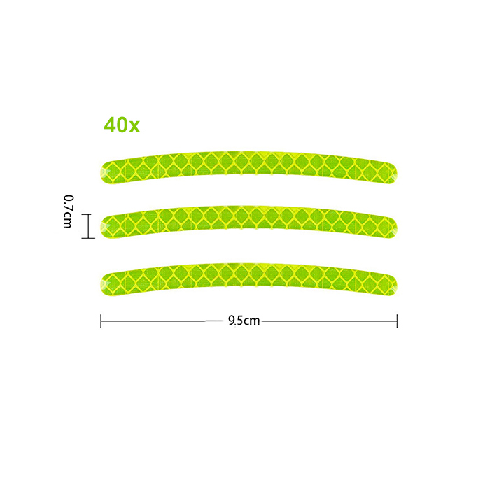 ReflectiveStripes, самозалепващи се отразяващи стикери за джанти (40 бр.) - Image 2