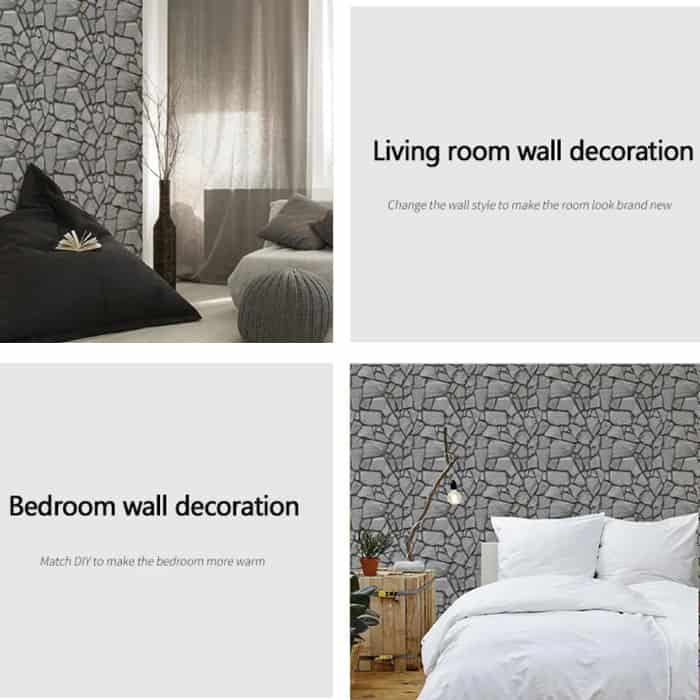 RocksWall, тримерни стикери за стена с рок ефект (10 бр.) - Image 8