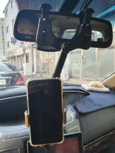 RotatableCarHolder, е държач за телефон с 360 градуса въртене, който може да се монтира на задното огледало - Image 2