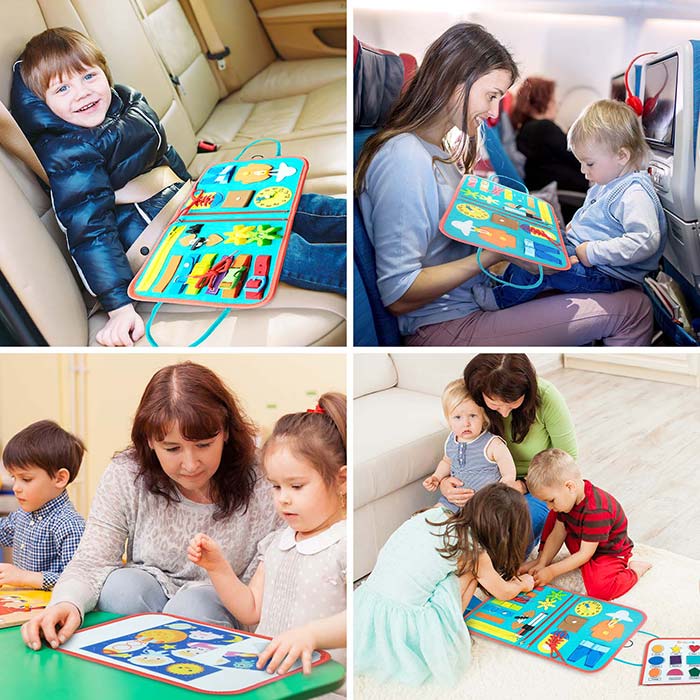 SensoryBook, дидактическа играчка с 7 различни дейности - Image 7