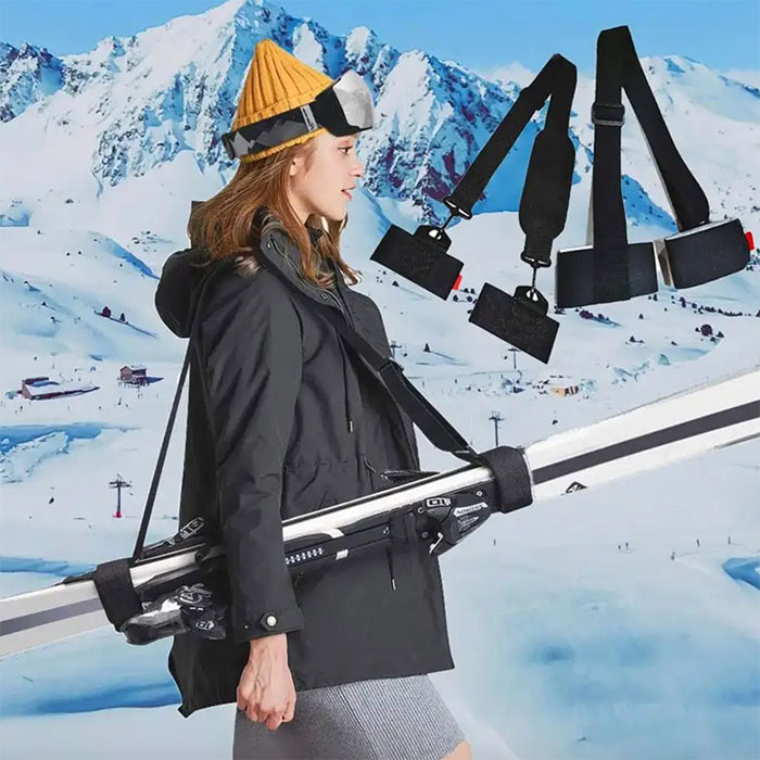 SkiBundle, презрамка за носене на ски + универсални котки БЕЗПЛАТНО - Image 5