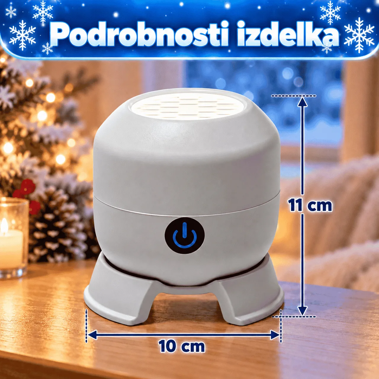 LED проектор за снежинки, SnowLamp - Image 3
