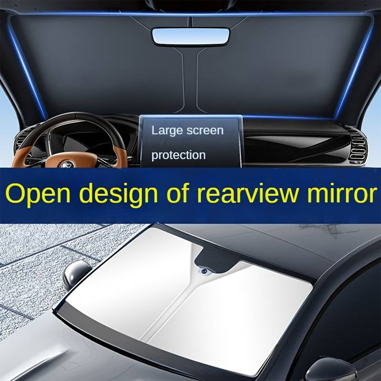 SunVisor, прибиращ се сенник за предното стъкло на колата - Image 9