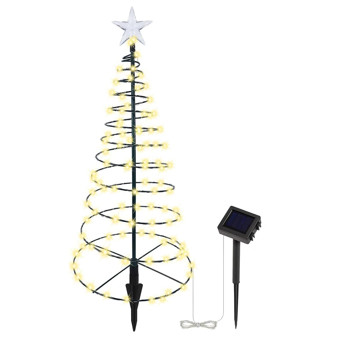TreeSolar, коледно дърво с LED светлини, захранвани от слънчева енергия - Image 10