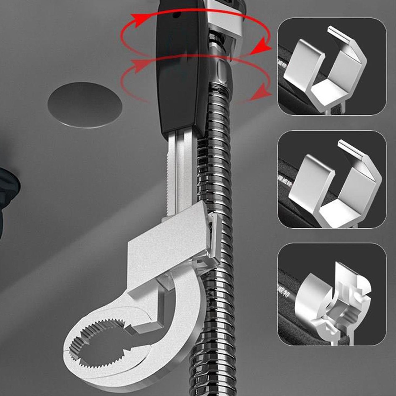 UniWrench, универсален двустранен регулируем ключ - Image 6