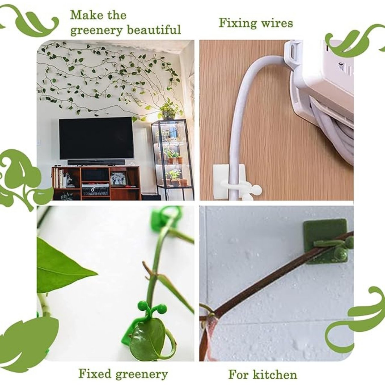 Vines, самозалепващи се стойки за растения и катерачи (100 броя) - Image 7