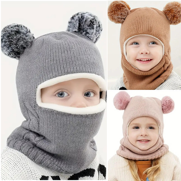 WINHAT-SIV, Мека шапка с шал за деца - Image 5