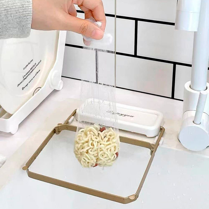 WasteStrainer, държач с мрежа за поставяне върху кухненската мивка - Image 5