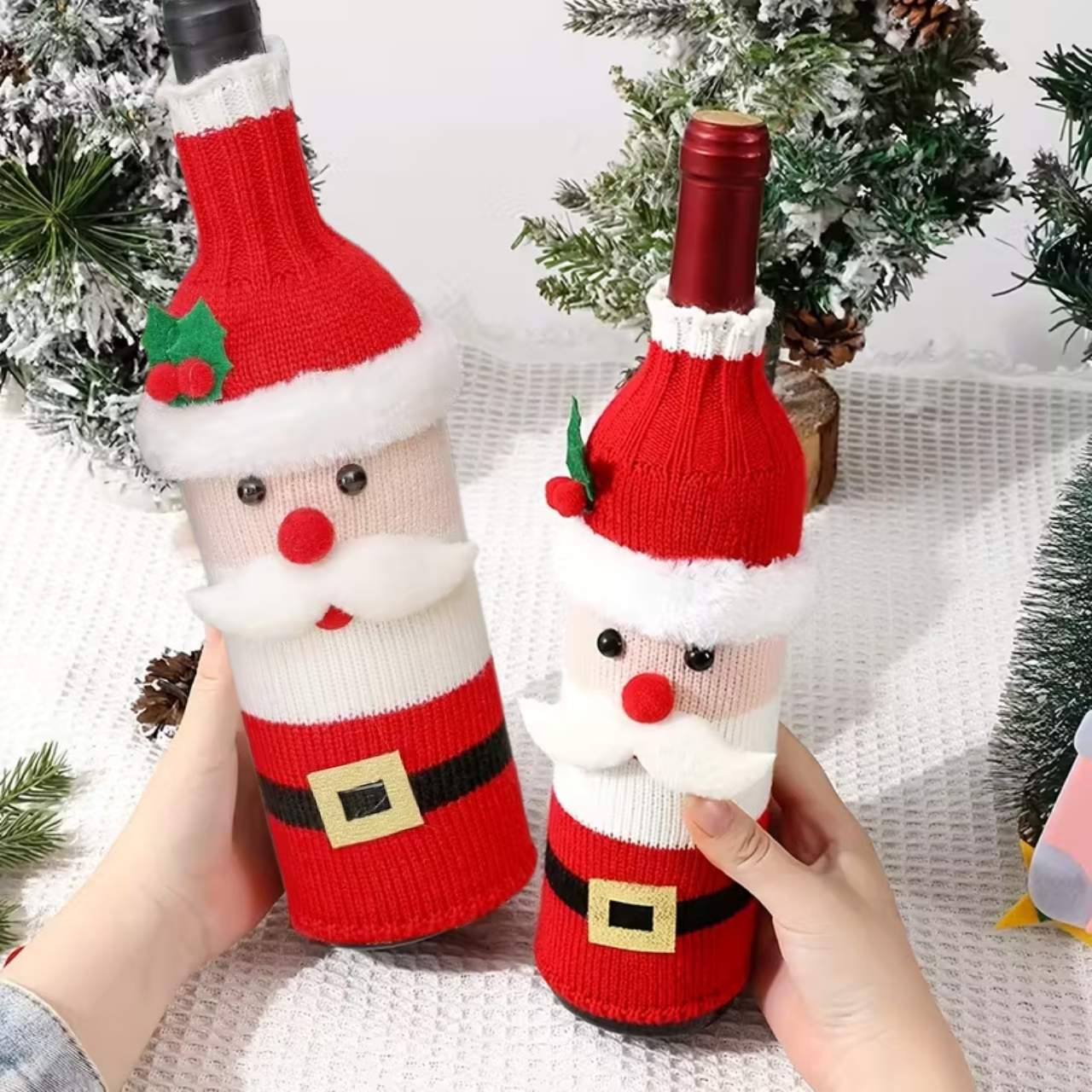 WineSanta, ръкав за бутилка Дядо Коледа - Image 3