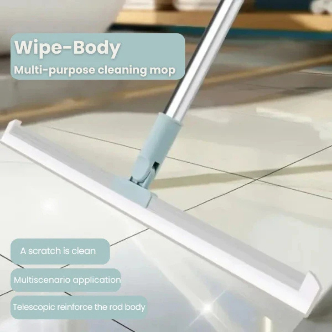 Wipsy, 2в1 метла и чистачка с въртяща се глава - Image 9
