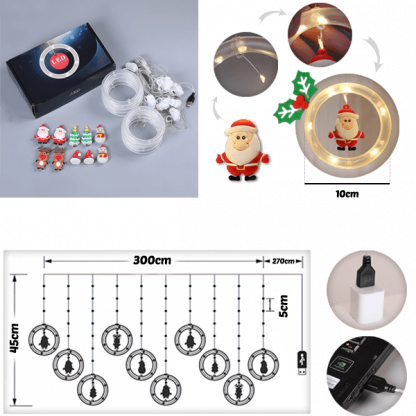 XMASLED, Празнични LED пръстени с фигурки - Image 3