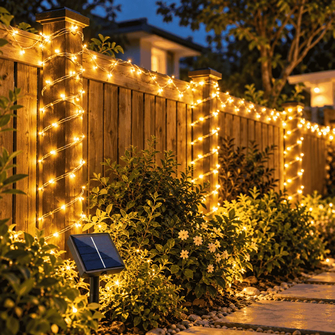 Соларни LED лампички на гирлянд (12 м), YardLights - Image 5