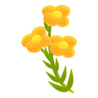YellowFlowers, изкуствени висящи цветя с естествен вид - Image 3