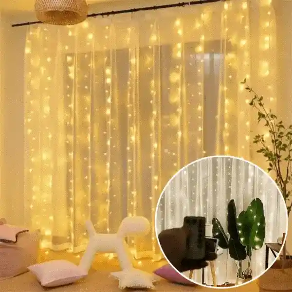 CurtainLED, завеса с 300 LED светлини (3x3м) - Image 1
