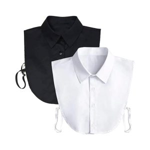 TopCollar, дамска яка на риза (черно и бяло)
